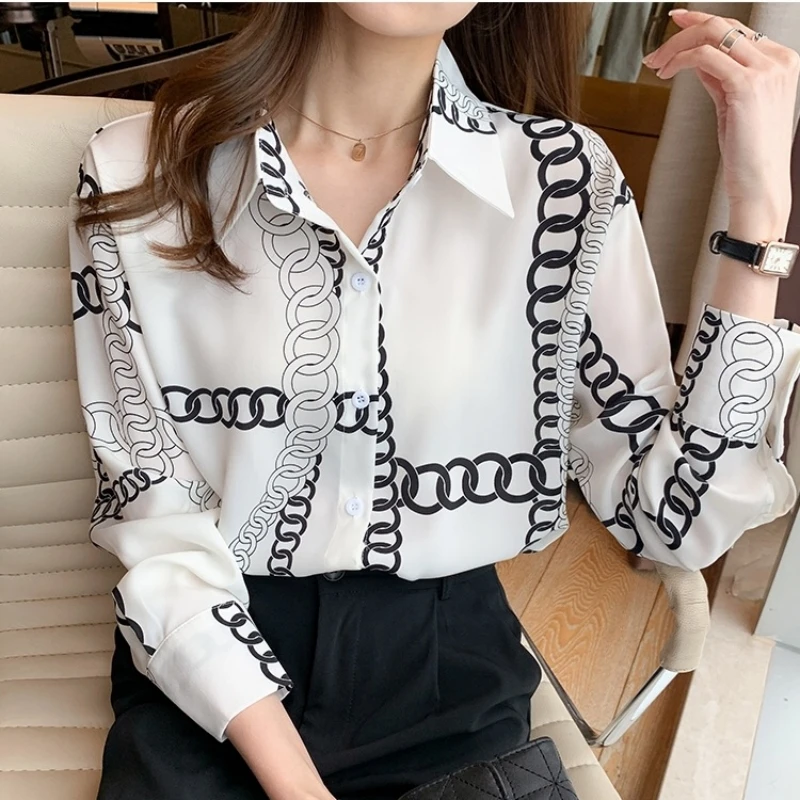 Luxury Brand Designer 2024 Summer Long Sleeve Shirts For Women Vintage Top Mujer Trf Blusas Korean Fashion Y2k Clothes