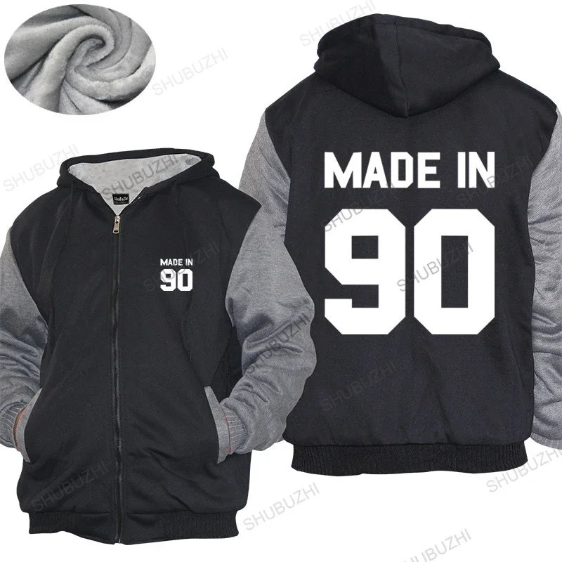 Homme hoodies winter men thick hoody Made In '90 - Mens thick hoody 31th Birthday - Present - Gift -1990 Mens thick hoody