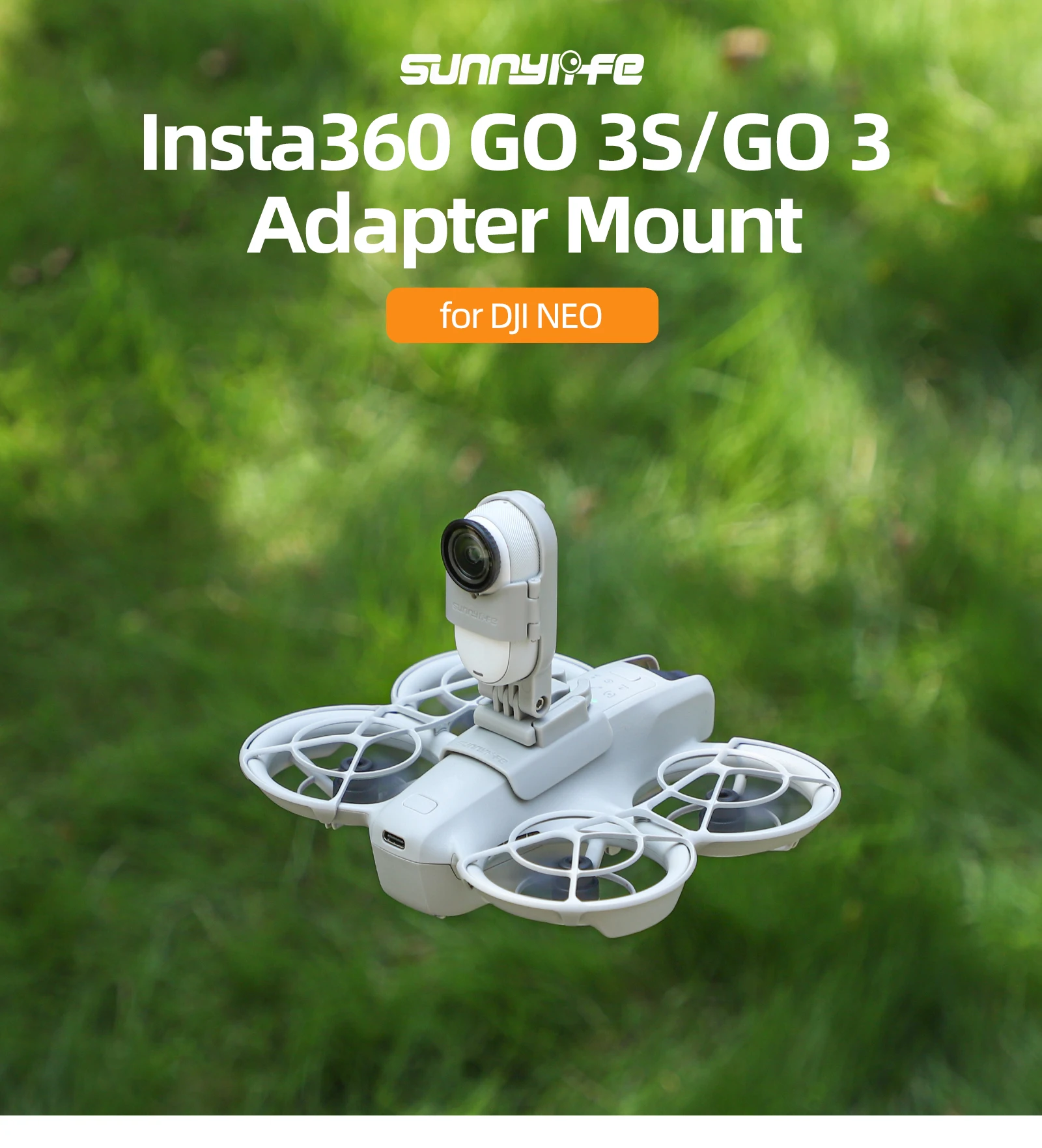 

For DJI NEO Mount for Insta360 GO 3S/GO3 Sports Camera Adjustable Bracket