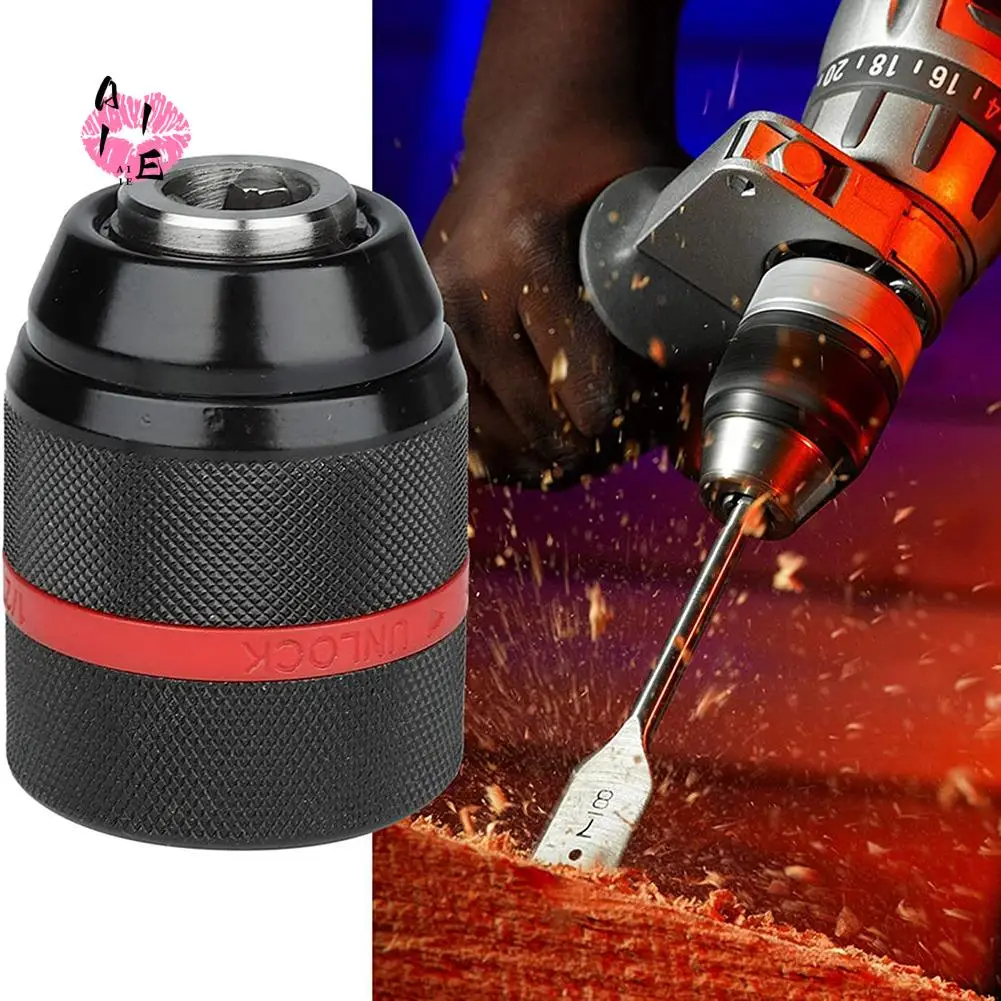 

A11E-1Set Metal Heavy Duty 1/2-20UNF 13Mm Hardware Tool Keyless Drill Chuck Hex Shank/SDS/Socket Square Female Adaptor
