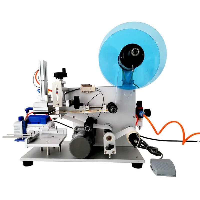 Automatic Flat Square Bottles Self-adhesive Labeling Machine Adhesive Transparent Sticker Labeling Machine