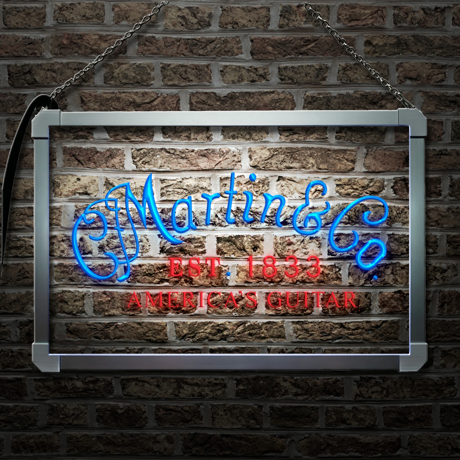 Martin Guitars Acoustic Music-LED Neon Sign with Independent Dual Color Control,Wall Decor Light for Party Wedding Shop