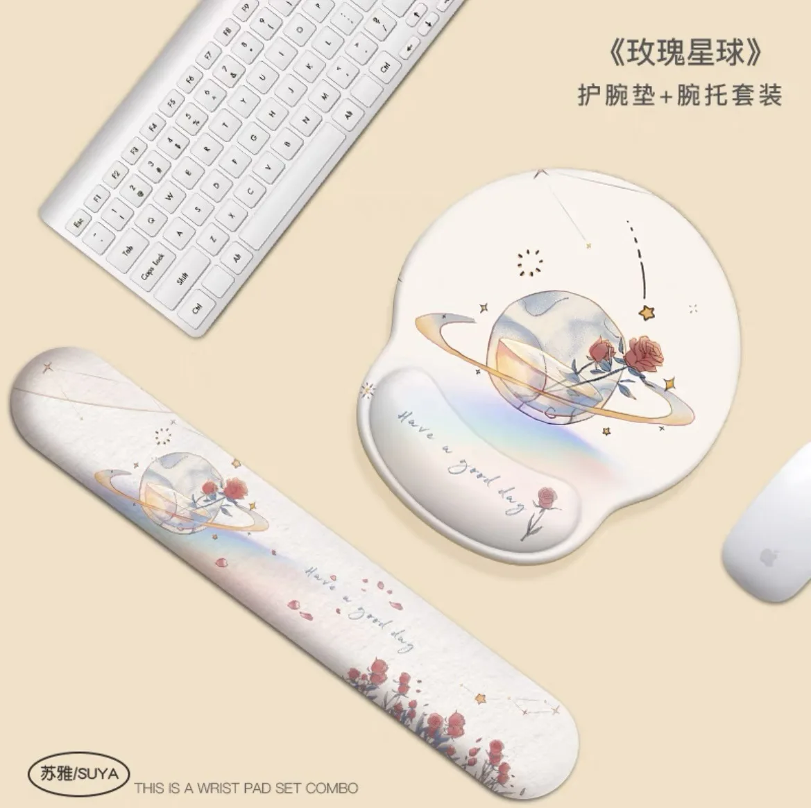 Thickened Super Soft Mouse Pad Creative Peace Joy Cushion Office Entertainment Thickened Mouse Pad Computer Table Wrist