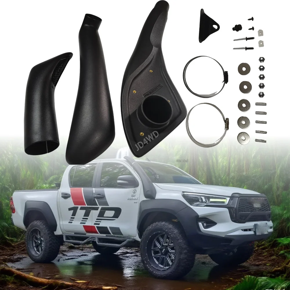 Air Intake Snorkel Kit for Toyota Hilux Revo Rocco 2015-2023 4x4 Pickup Offroad Cold Air Ram Intake Narrow/Wide Body