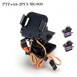 FPV Nylon Dual-Axis Servo PTZ Gimbal Pan / Tilt with 2PCS SG90 9g MG90S Micro Servo for RC Airplane FPV Drone Cameras