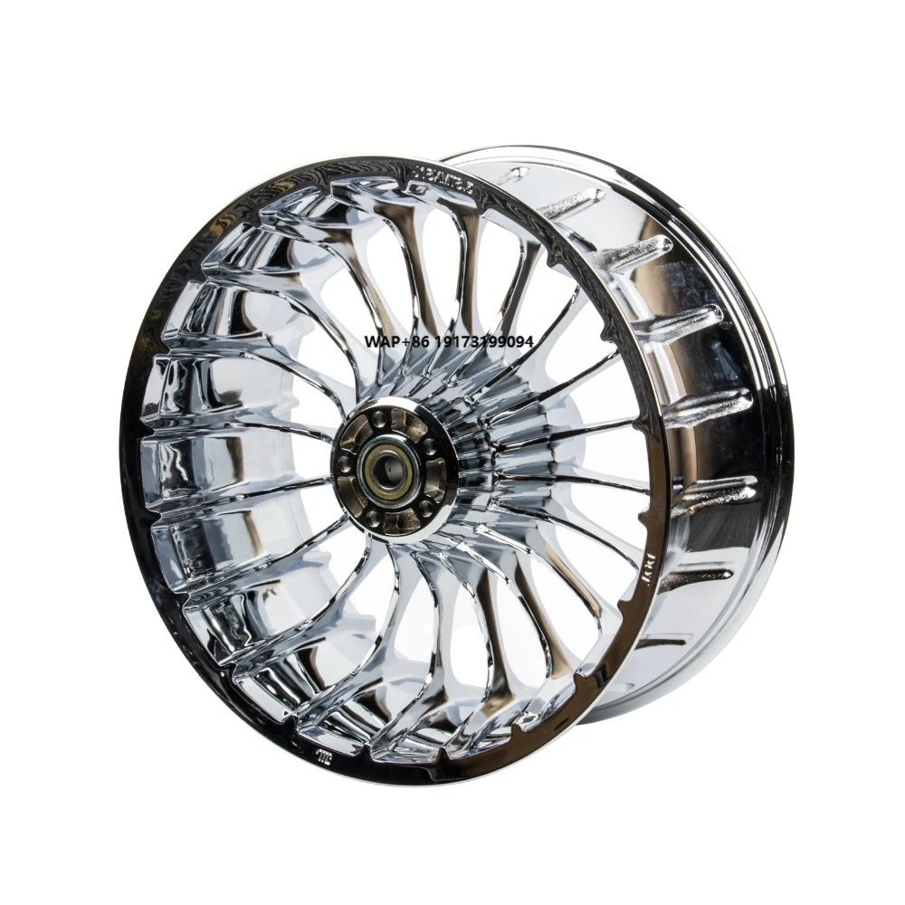 

18''/21''/23'' Inch Rear Wheel Compatible with Touring Street Glide Road King Chrome Aluminum Spoke Turbine Wheel