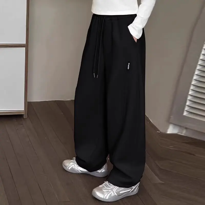 Kinder Frühling Herbst Baumwollhosen mit gebogenem Bein, Jungen Mädchen, dehnbare, lässige, lockere Jogginghosen, weiche lange Hosen für Kinder, Freizeit-Sportbekleidung – Detail 7
