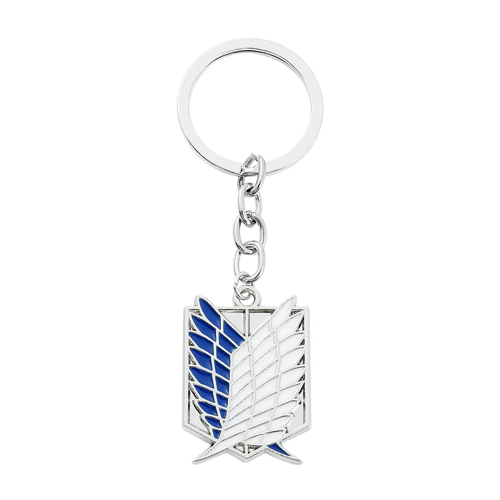 Anime Attack on Titan Emaille-Abzeichen Anhänger Dekoration Metall-Schlüsselanhänger für Frauen Männer Schmuck Accessoires Geschenk