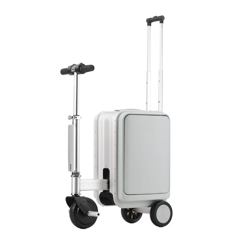 

Electric suitcase can be boarded 20-inch trolley case can seat adults and children's transportation artifact smart cycling