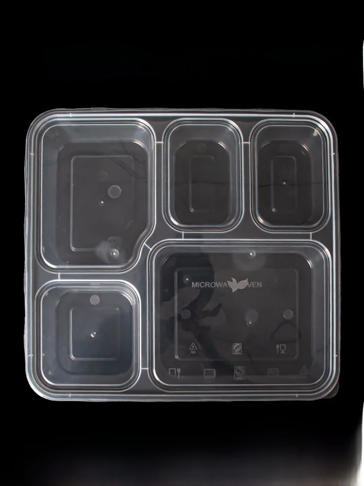 

Large Disposable Plastic Food ade Transparent Lunch Box Picnic Meal Division Box Rectangular aped Fast Food Paaging Box