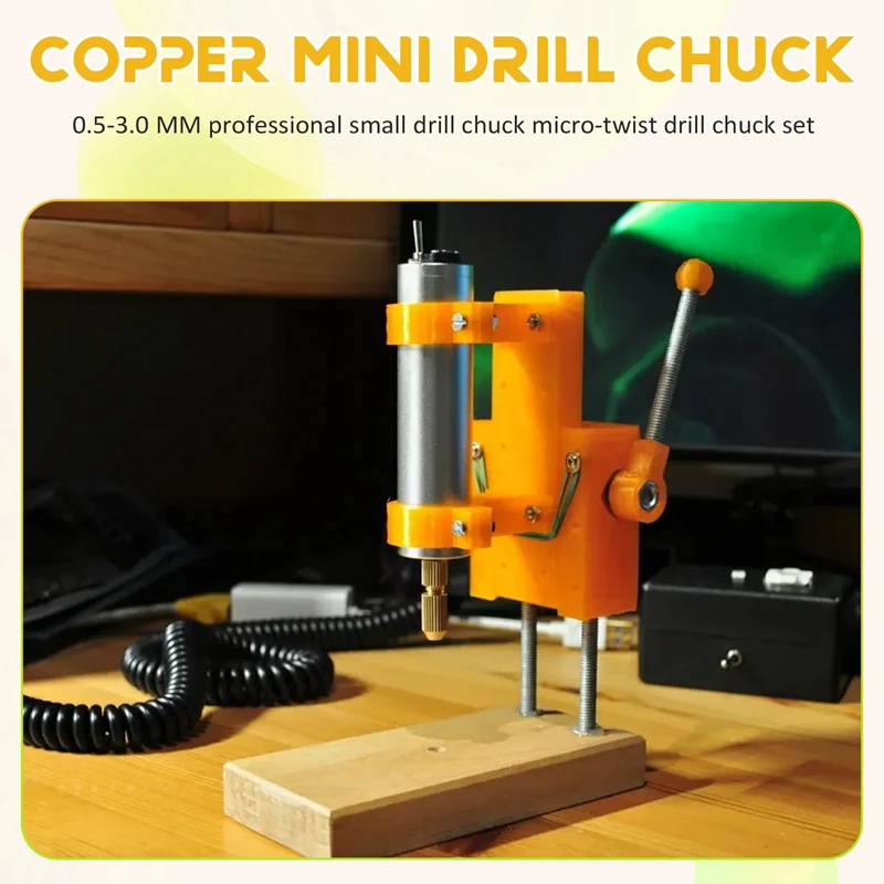 

ABAH-14 Маленький электрический сверлильный патрон 0,5-3 мм, электрическая мельница, медный патрон, набор сверлильных патронов с микрокрутным моментом (шестигранный ключ)