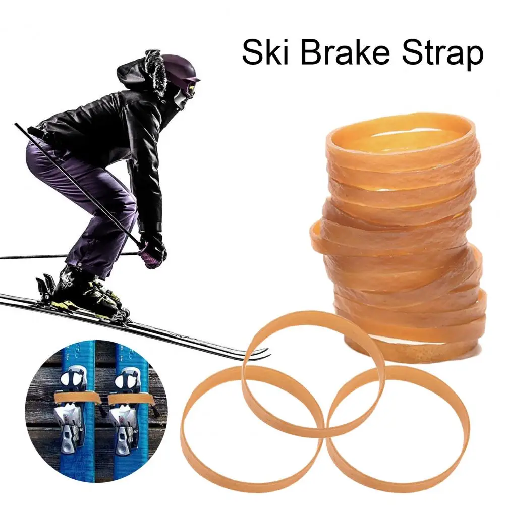 30Pcs Sports Rubber Ski Brake Straps High Elastic Simple Installation Snowboard Brake Retainer Bands Sports Accessories