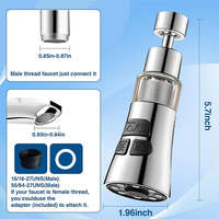 360° Rotate Kitchen Faucet Extender With Filter Function Universal Aerator Splash Filter Washbasin Faucet Bubbler Nozzle Aerator