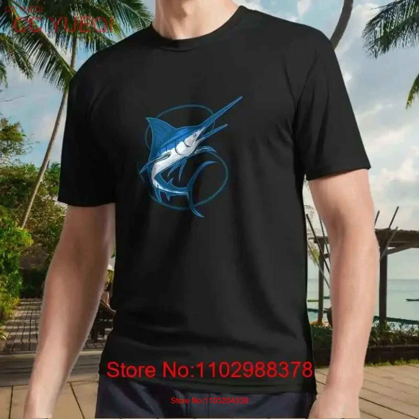 

New T Shirt Marlin Logo Active Funny American Size S to 5XL vintage Washed designer clothes Slightly Stylish Breathable Soft