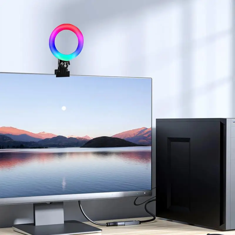 Clip-On Ring Light 4.5-Inch Recording Selfie Light Portable Selfie Phone Light Rotatable Photography Selfie Light With Phone