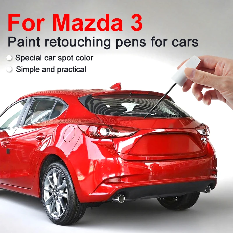 

For Mazda 3 Touch Up Paint Scratch Removal Repair Paint Car Paint Protection Clear Coat Pen Interstellar Blue42B Passionate Red