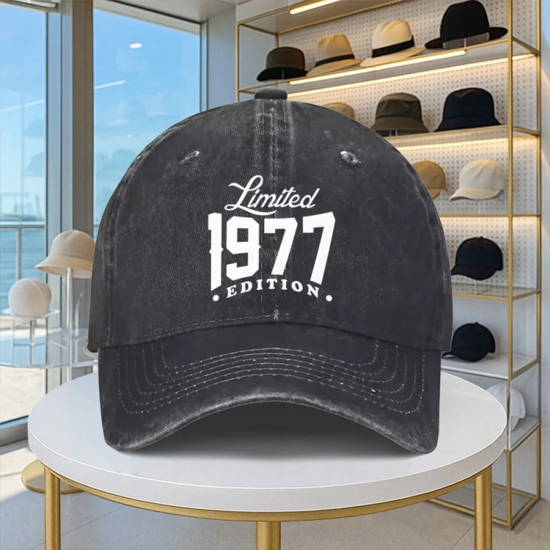 1977 Limited Edition Baseball Cap – Adjustable, Lightweight, Unisex, Multi-Color, Casual Fashion