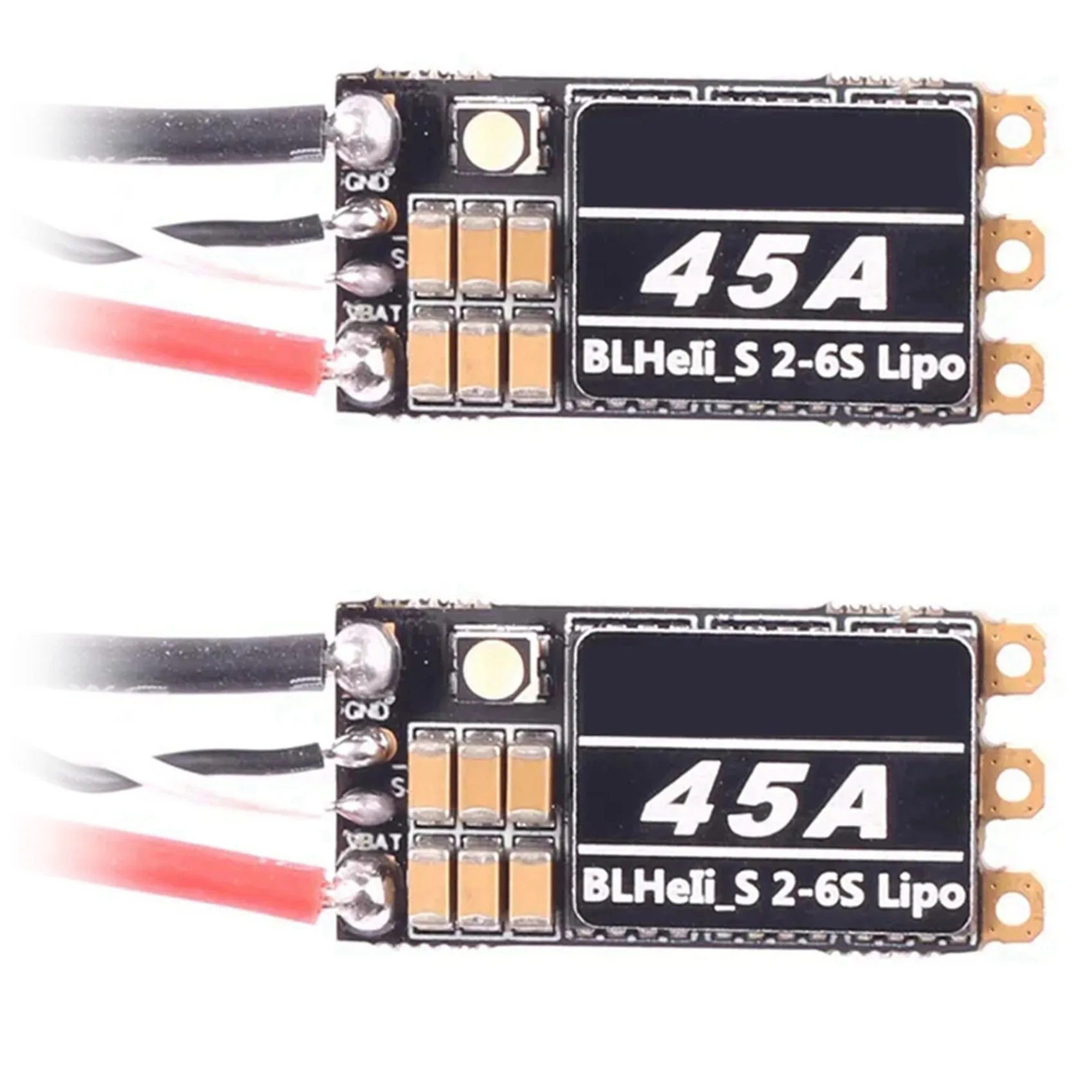 A48R-2X Blheli S 2-6S Lipo 45A Brushless ESC Built-In Programmable RGB LED D-Shot 150/300/600 ONESHOT125 For RC FPV Drone