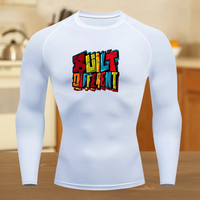 الرجال قصيرة الأكمام ضغط تي شيرت تنفس التجفيف السريع مرونة عالية العنكبوت الجري الدراجات الصالة الرياضية التدريبات قمصان اللياقة البدنية #6