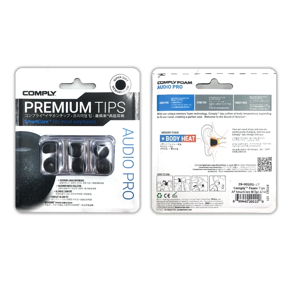 COMPLY T500 TX500 T100 T200 T600 SP SmartCore AP  Premium Earphone Foam TIPS
