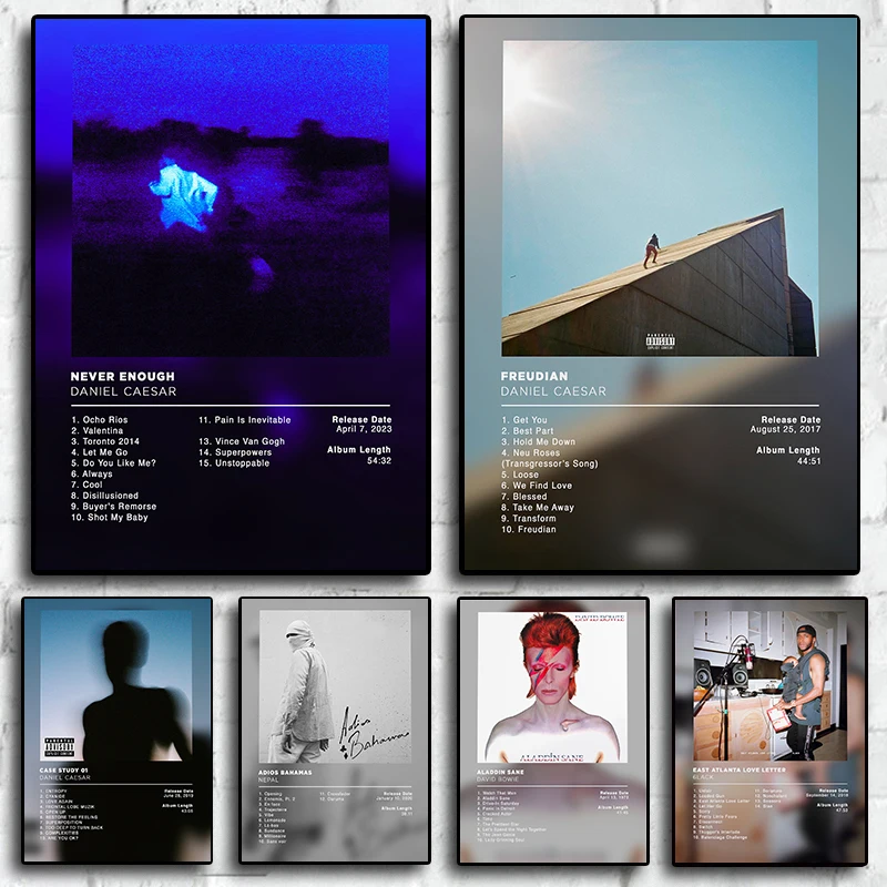 Дэниел и Цезарь хип-хоп плакат печать на холсте водостойкая картина распылением тушью вертикальный прямоугольник безрамные зе...