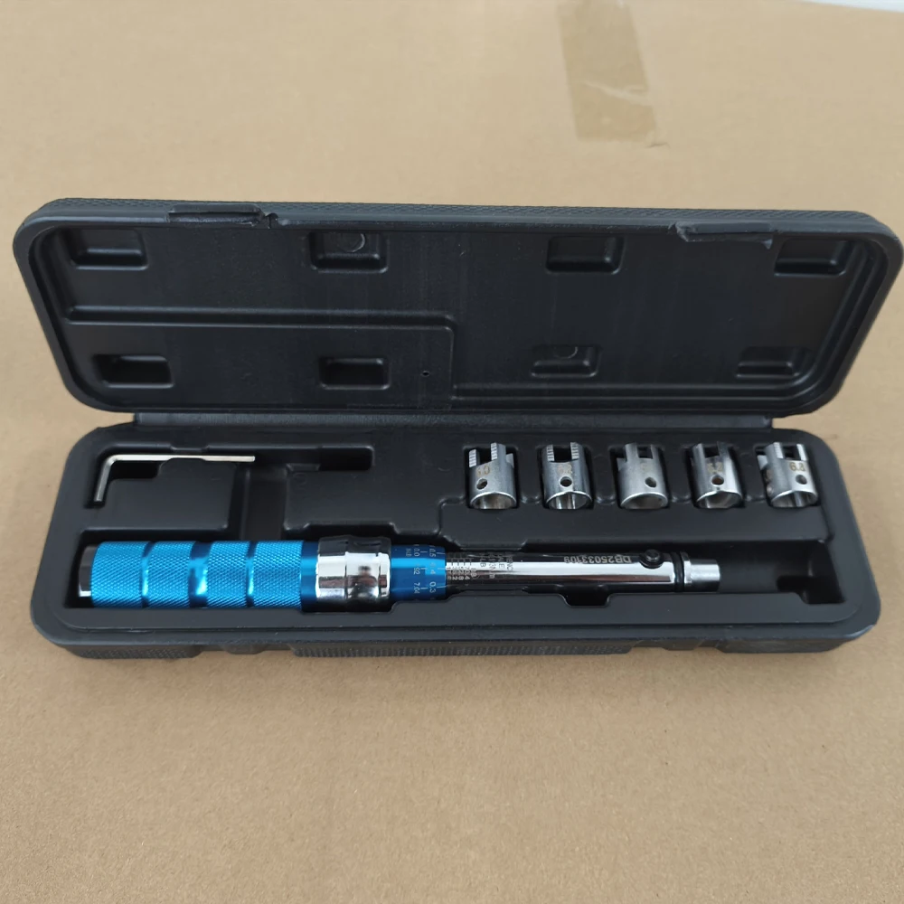 Spoke Torque Wrench Steel Torque Wrench Set 2-10 NM Spoke Tightening Torque Tool Precise Torque Spanner for Motorcycle