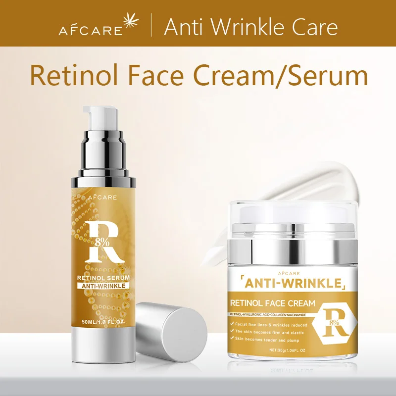 

Face Cream Retinol Anti-wrinkle Facial Serum Anti-Aging Firming Essence Moisturizing Repairing Skin Care Produce Combination Set