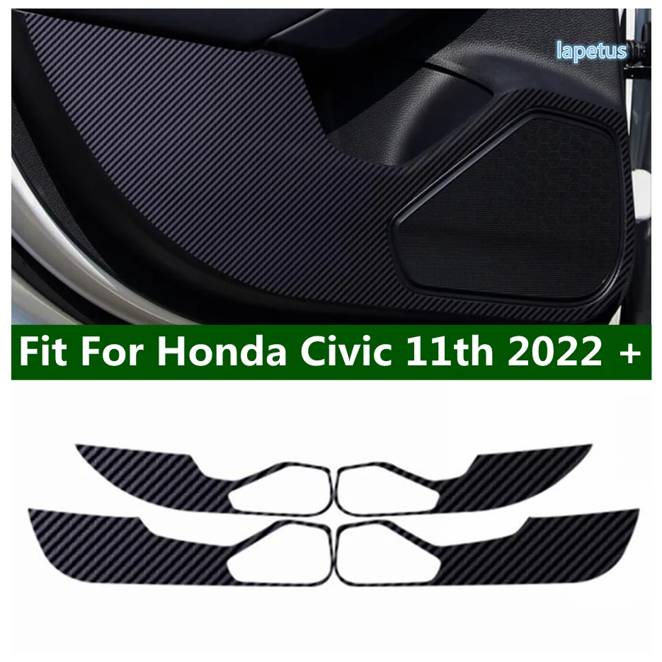 

Side Door Anti-Kick Pad Cover For Honda Civic 11th 2022 - 2024 Anti Dirty Proctector Mat Carbon Fiber Stickers Car Accessories