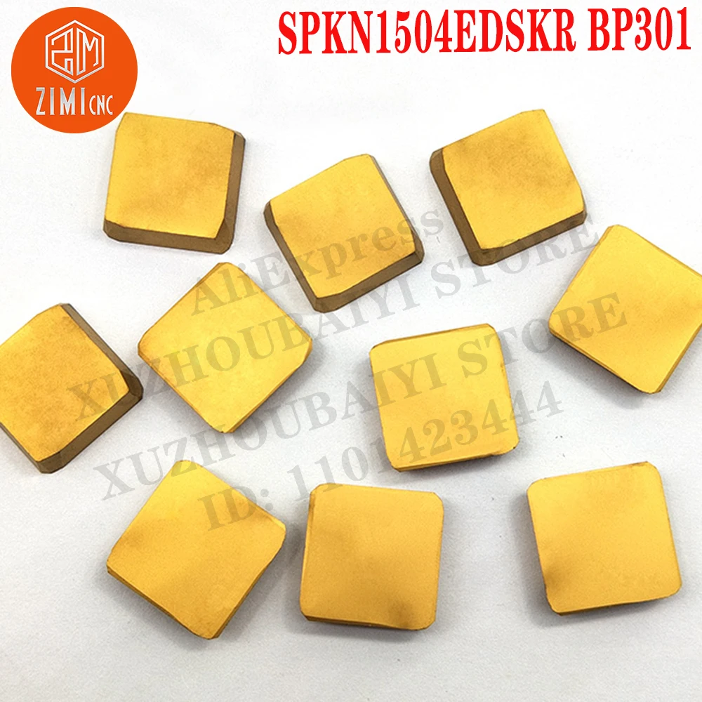 Imagem -06 - Spkn 1504 Edskr Ferramentas Cnc Mecânico Torno de Metal Fresa Pastilhas de Metal Duro Mecânico Inserções de Torneamento Spkn1504edskr Bp301