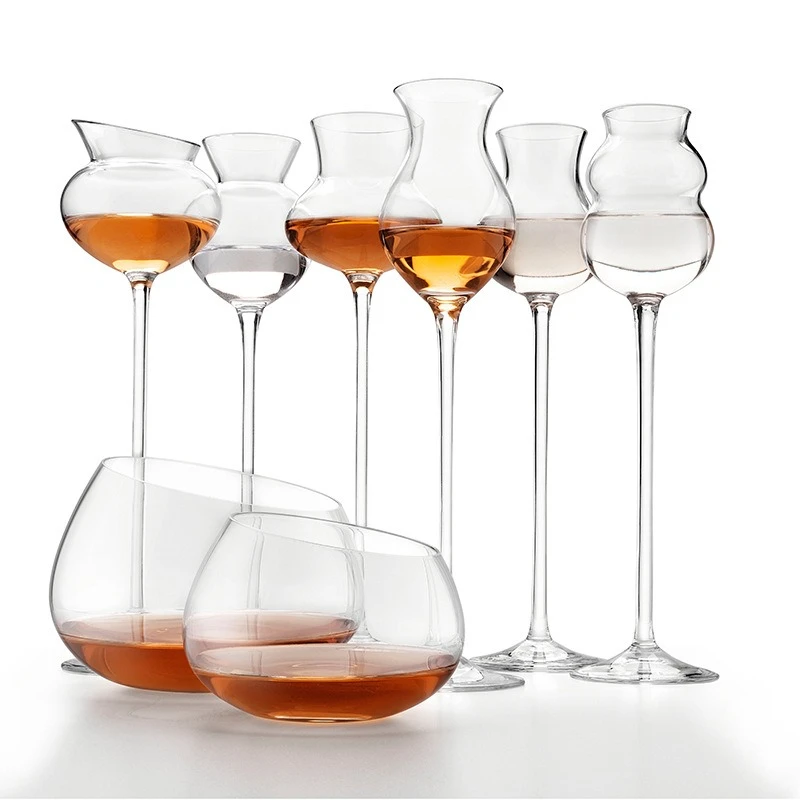 Crystal glass tasting wine glass, professional tasting cup, whiskey tasting light luxury smelling cup