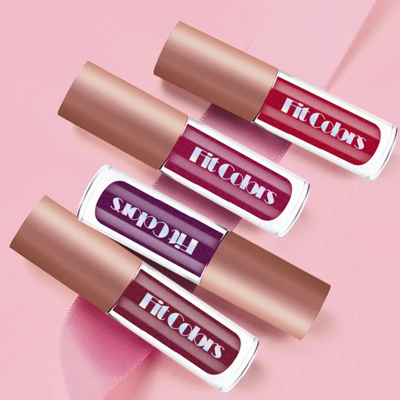 4Pcs/Set Metallic No-stick Cup Lip Gloss 4