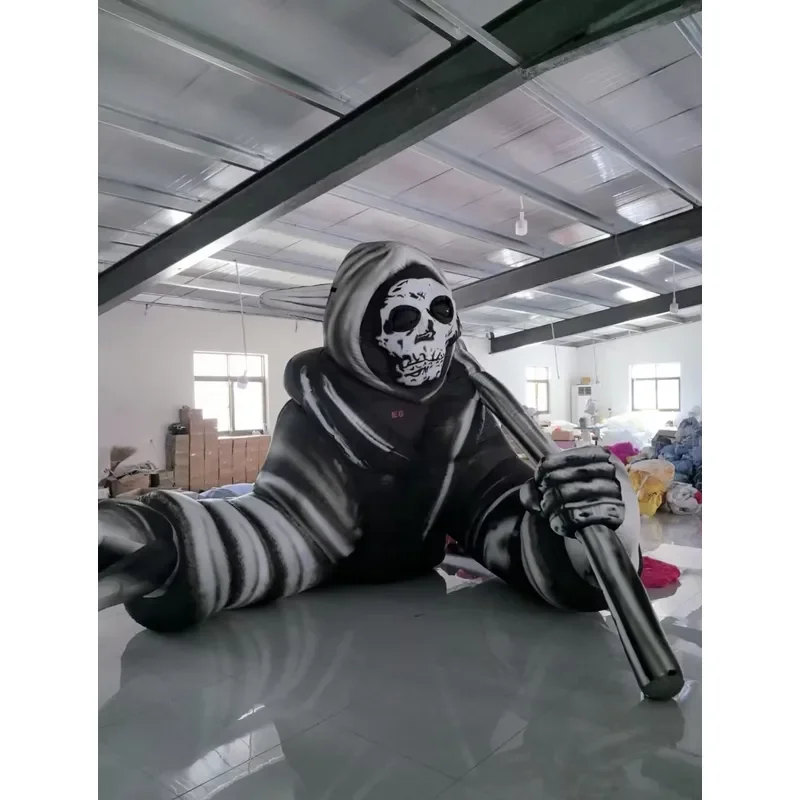 for Halloween Inflatable Death God Realistic Skeleton Zombiel Skull Devil Monster Scary Character Decoration