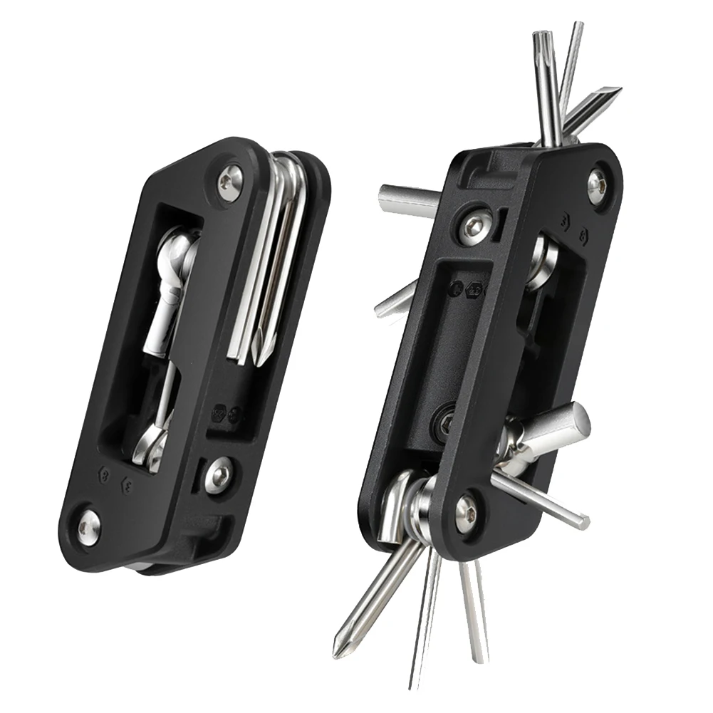 Bicycle Tool 10in1 Multifunctional Screwdriver Hex Wrench Bike Repair Cross-head Screwdriver Socket Wrench Bicycle Repair Tools