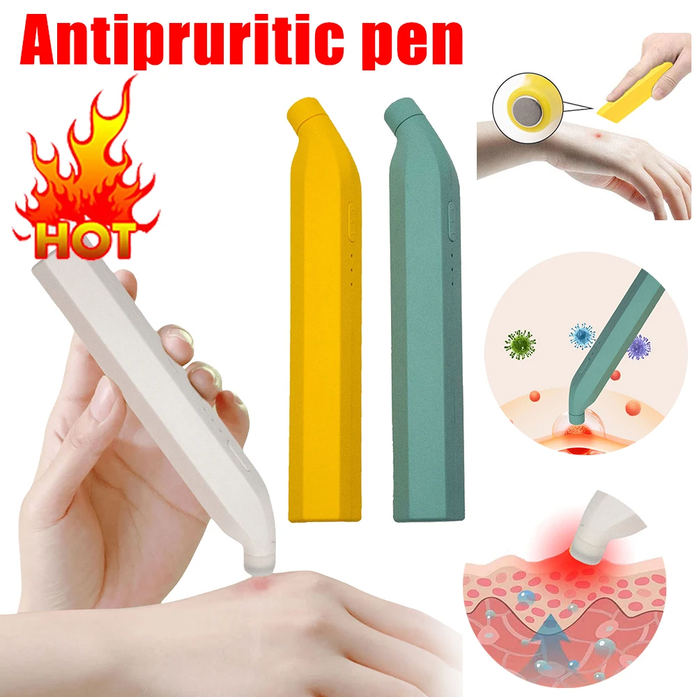 Electronic Mosquito Bite Antipruritic Device Portable Antipruritic Pen Quick Itching Relief for Outdoor Household Anti Mosquito