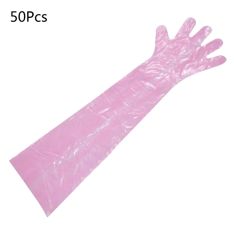 Disposable Veterinary Insemination Rectal Long Arm Gloves Pet Grooming Gloves Drop Shipping