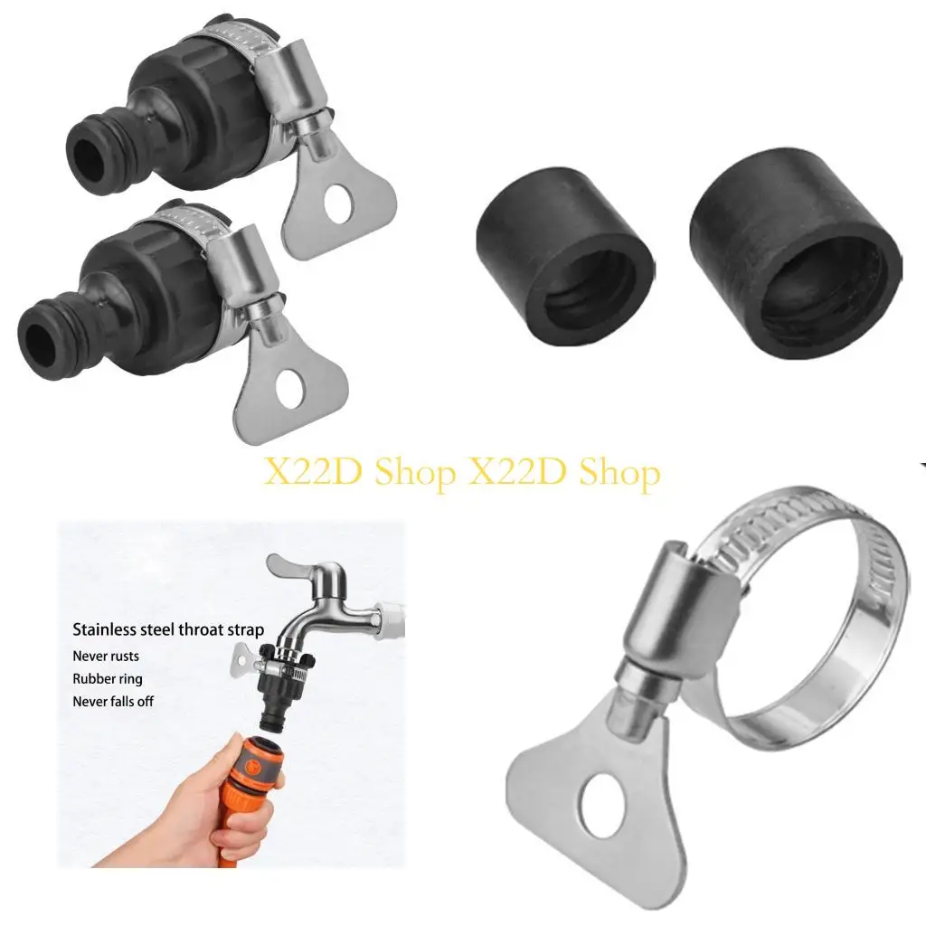 

X22D Water Faucet Hose Connector Quick Connector Fitting Tap Adapter for Car Washing