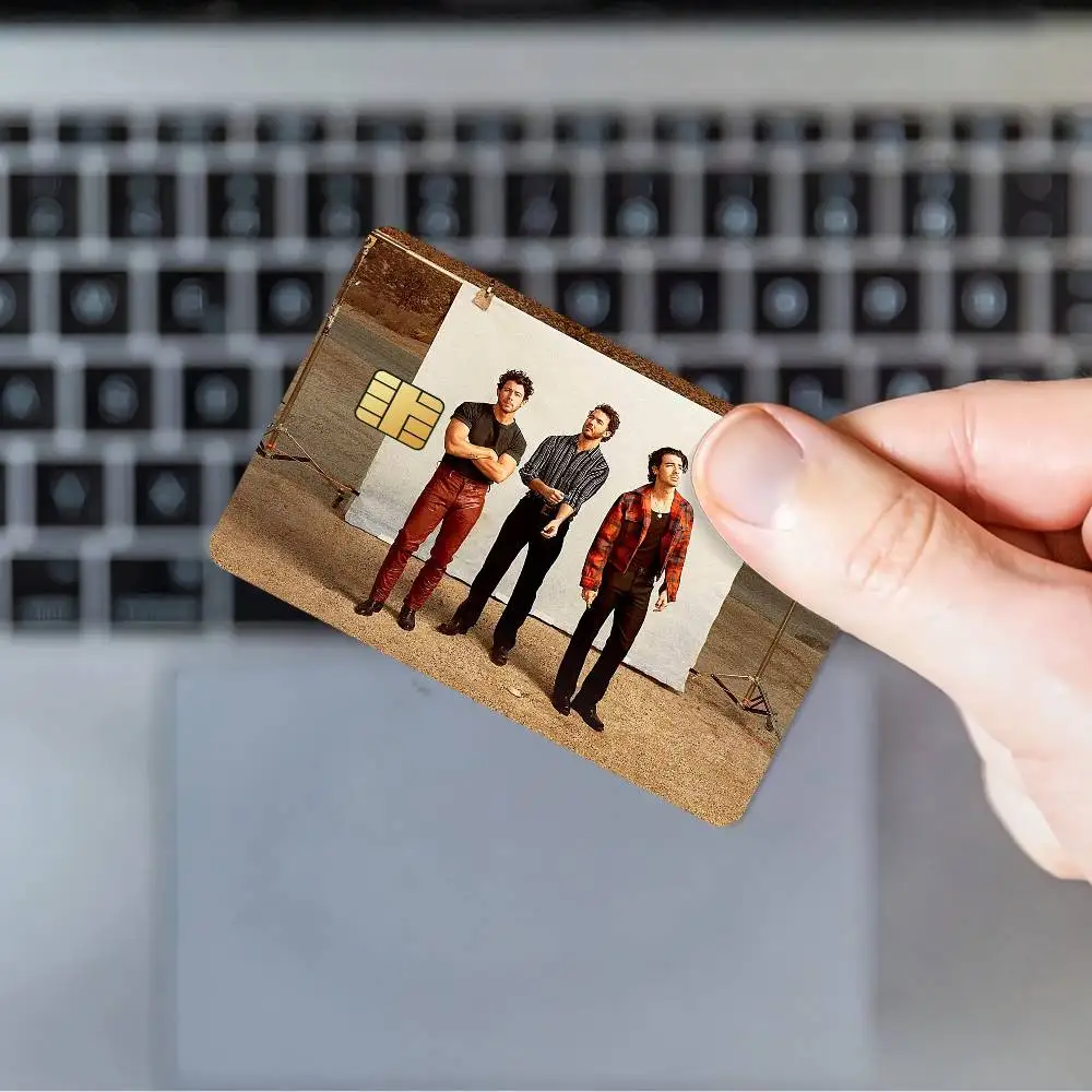 ملصق باند جوناس كول براذرز لبطاقات الائتمان البنكية، ملصقات تمرير الحافلة، ديكور رائع مقاوم للماء، بطاقة 4 قطع #5