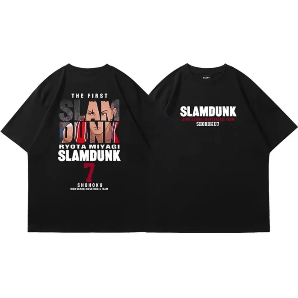 2024 Anime Slam Dunk Print TShirt Mens Oversized Japanese Manganese Short Sleeve Perfect For Basketball And Anime