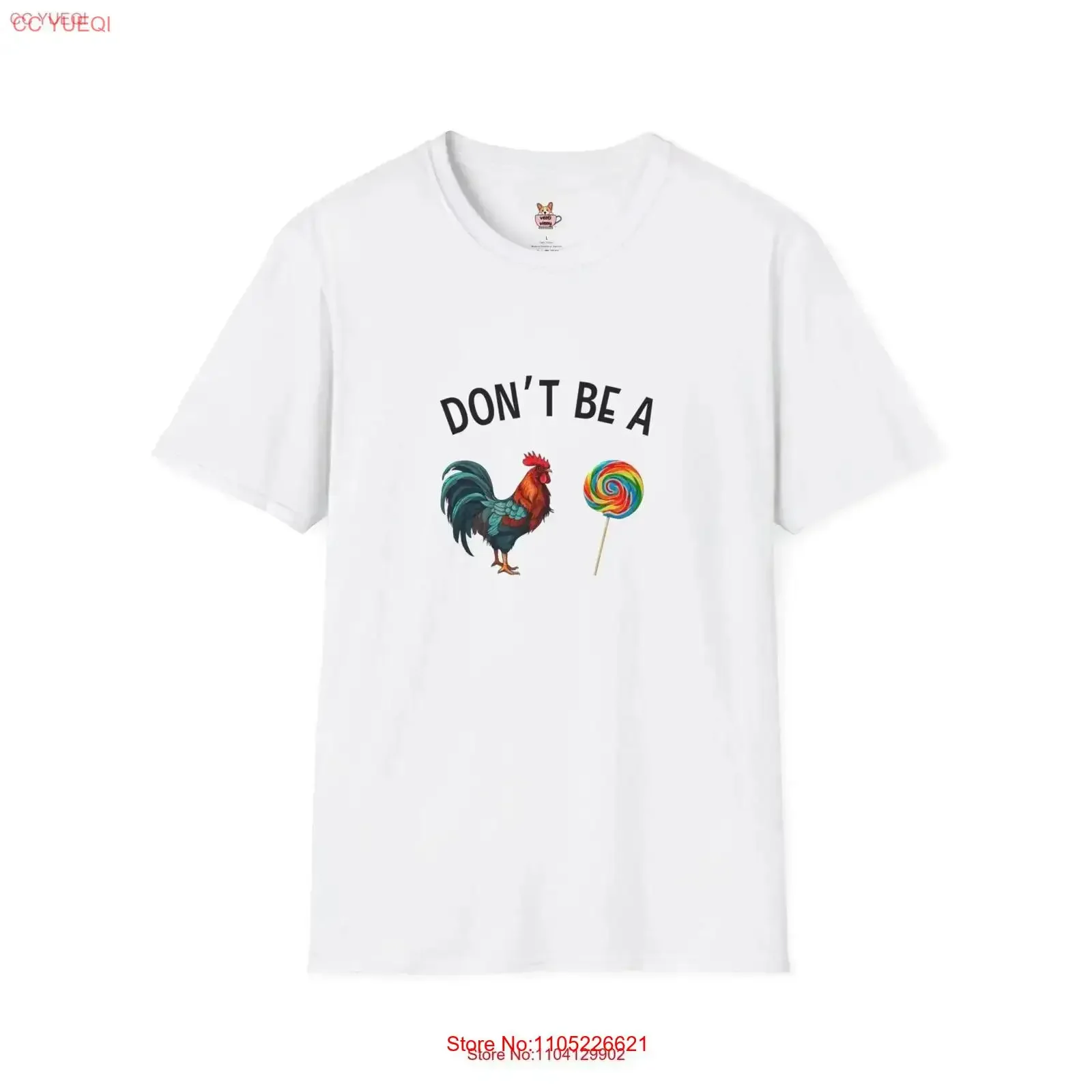 Don't be a Cock Sucker T Shirt Rooster Chicken Lollipop Father's Day Dad Chick vintage Washed fashion Stretched graphic
