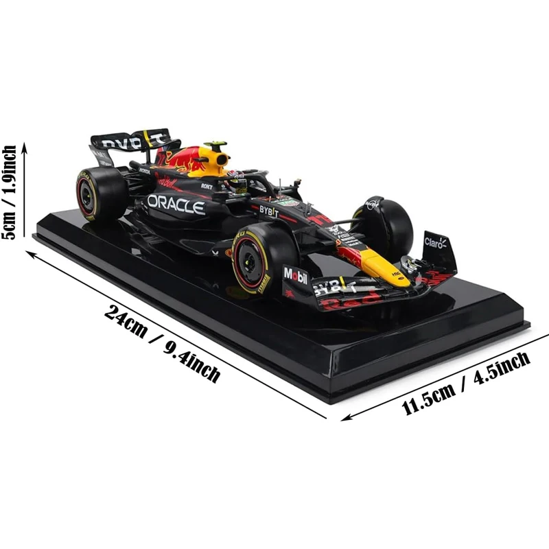 Bburago 2024 1:24 Champion Red Bull F1 Rb19 Car1# Verstappen 11# Perez Formula Racing Hardbound Edition Alloy Luxury Vehicle Car