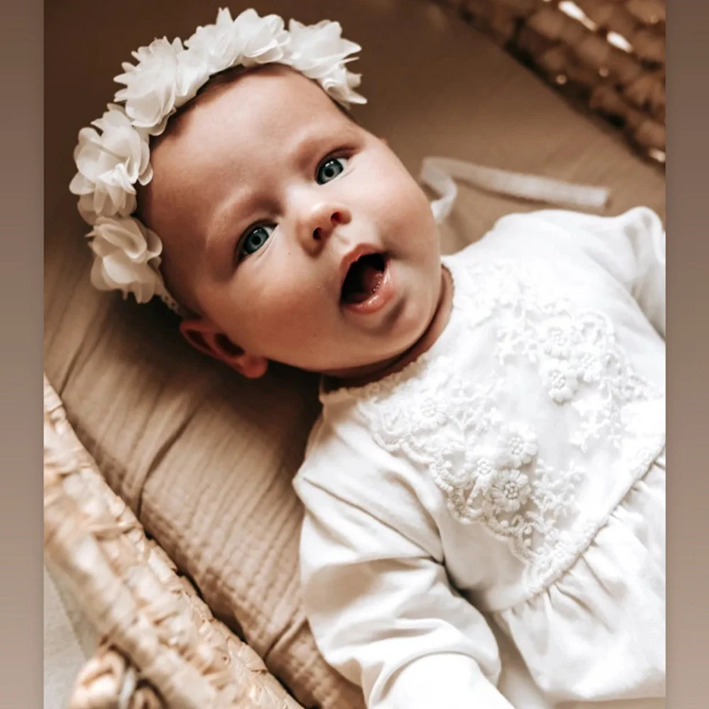 Flower Crown Baby Headbands Newborn Floral Birthday Headwear Infant Toddlers Kids Children Hair Accessories Photography Props