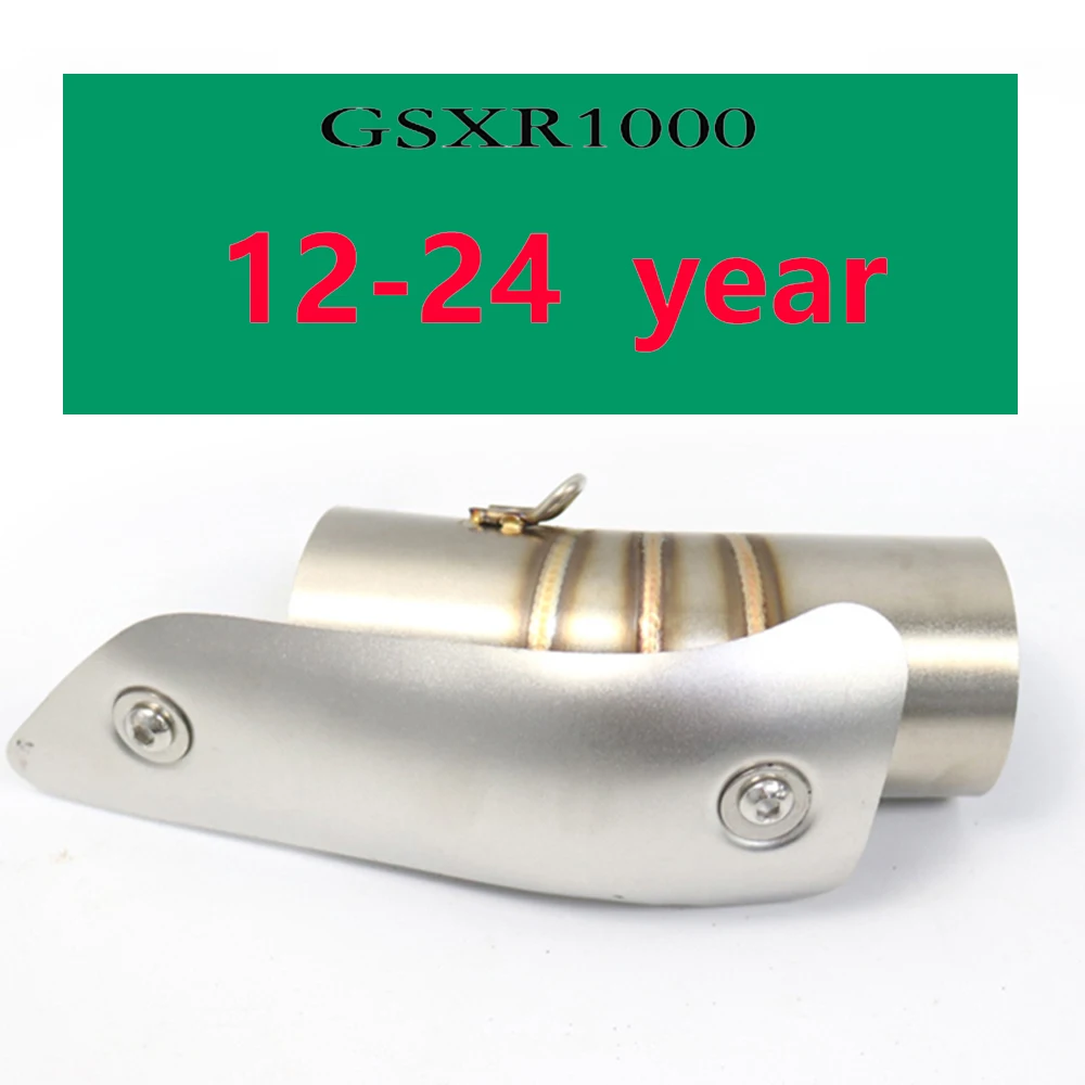 Motorrad Edelstahl Auspuff Mittelverbindungsrohr für GSX R 1000 Suzuki GSX-R 1000 2012–2024