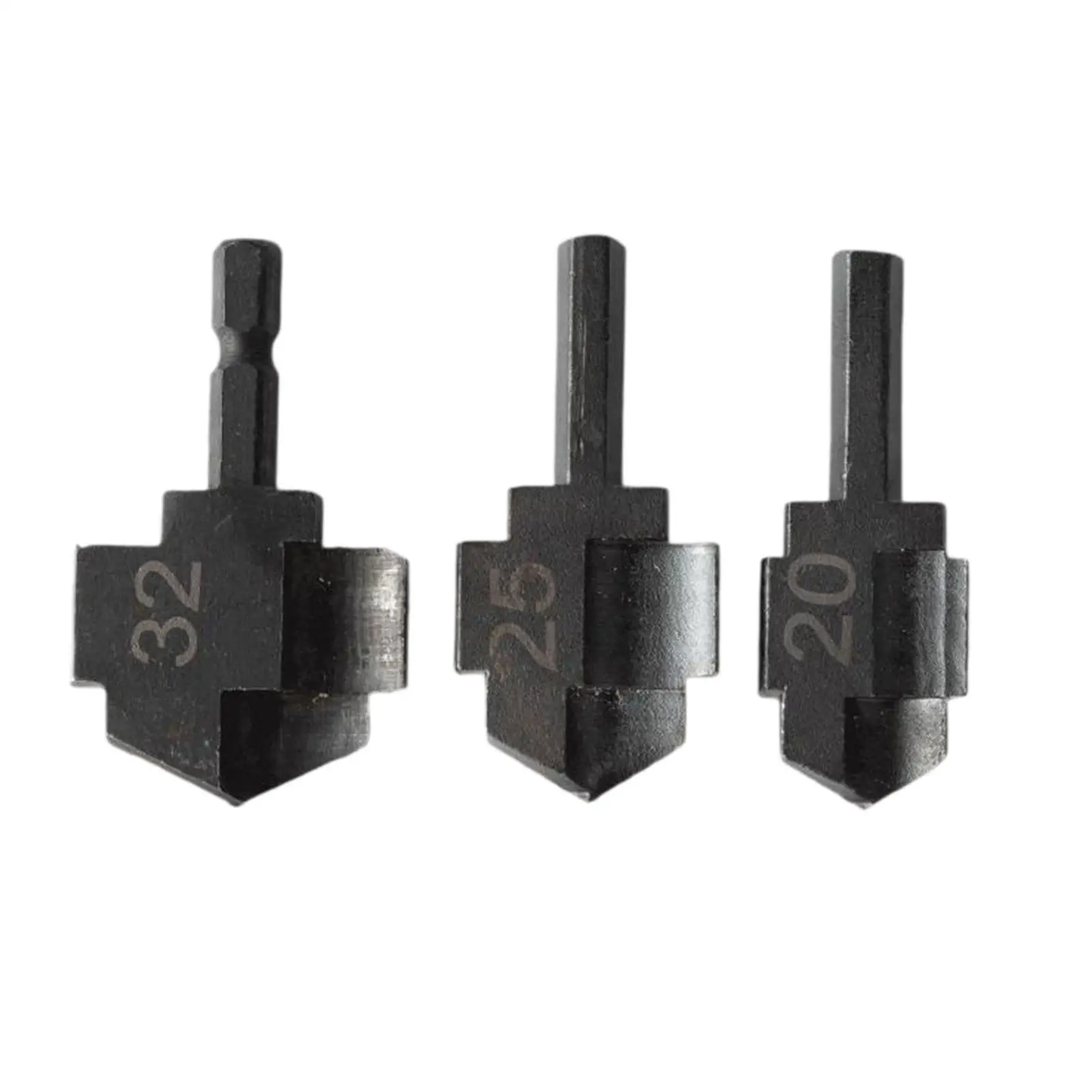 

3Pcs Ppr Lifting Stepped Drill Bit Water Pipe Tube Repair Drill Connection Tool Metal Professional Replacement Black 20 25 32mm