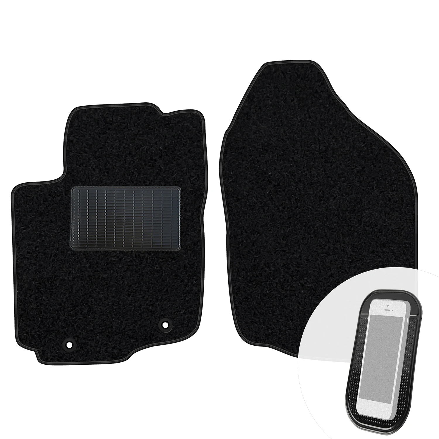 Vloermatten voor de Toyota Rav4 II 2003-2006 3/5-deurs, zwart, van velours