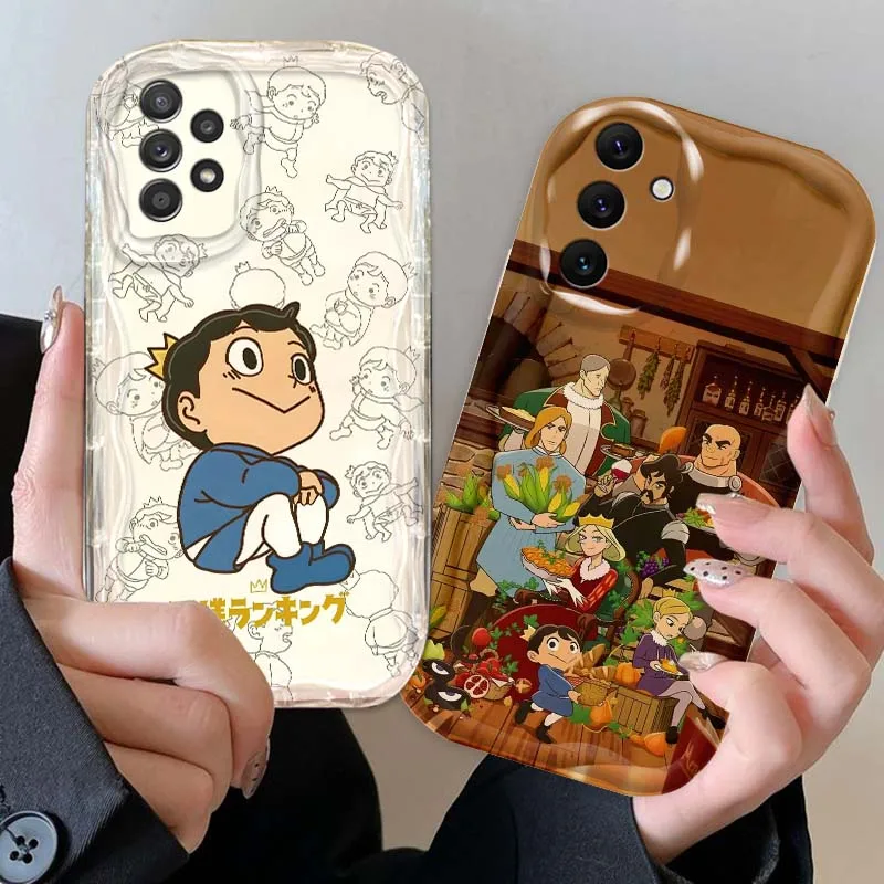 

Cartoon Cute King Ranking Phone Case For Samsung A73 A72 A71 A56 A55 A54 A53 A52 A51 A32 A36 A26 A25 A13 A14 5G Wave Oil