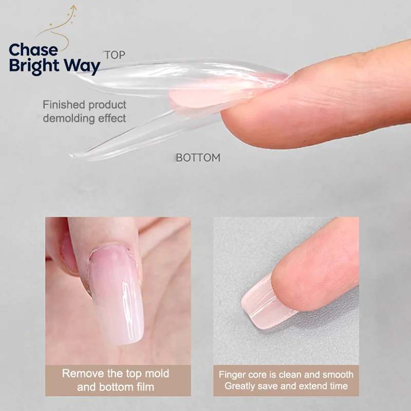 แม่พิมพ์ต่อเล็บแบบคู่ 60 ชิ้น  - Nail Extension Form บทวิจารณ์และราคา