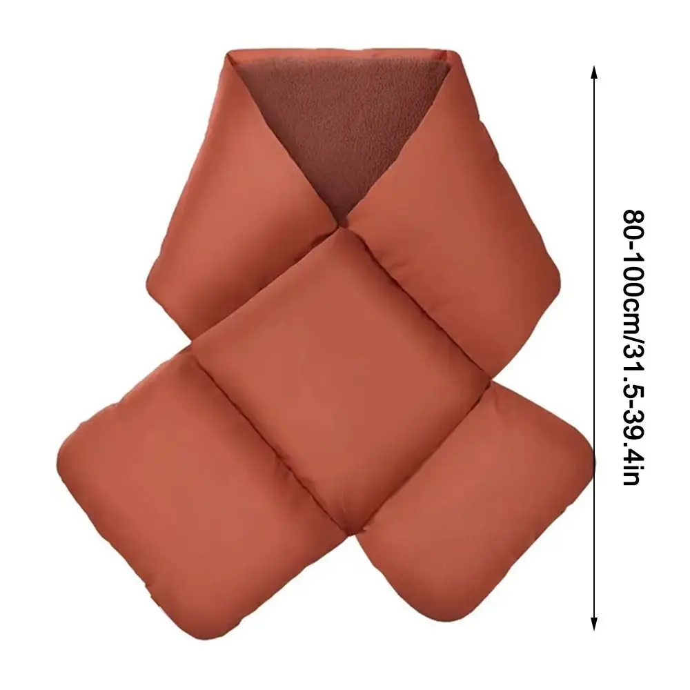 Fashion Solid Color Neck Wrap Windproof Cold proof Fleece Scarf Washable Winter Scarves Winter