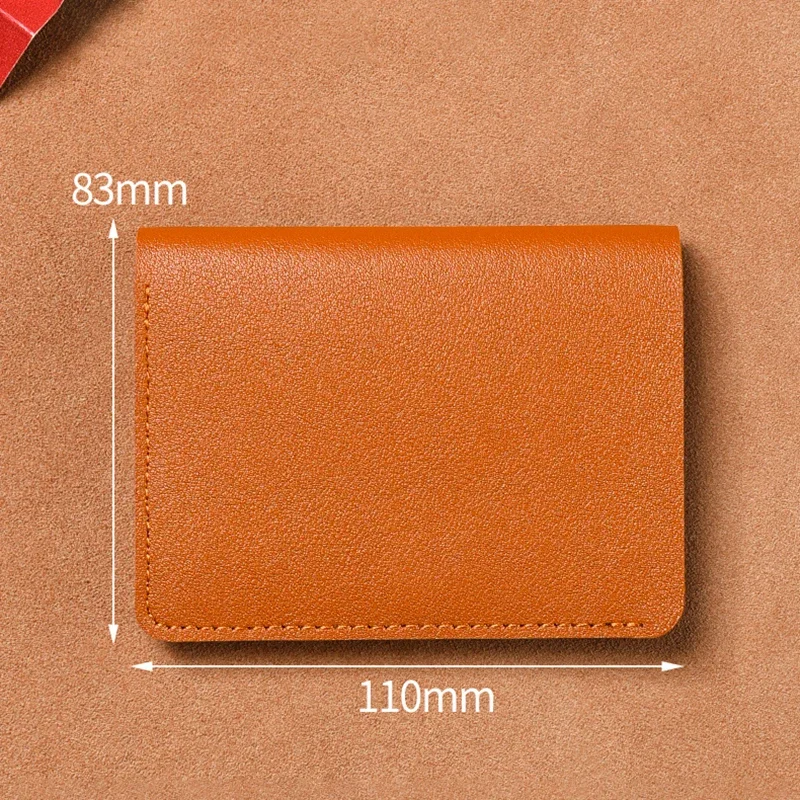 Credit Card Bag Two Fold Buckle Small Wallet Men Portable Bank Card Driver\'s License Two in One Ultra Light Thin Card Bag Wallet