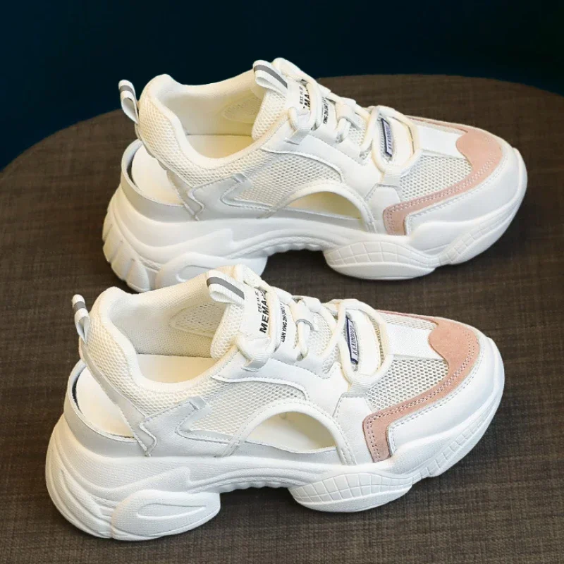 Women Sandals Summer New Lady Platform Chunky Comfortable Mesh Open Toe Casual Sports Sandals Ladies Shoes 2025 image 5