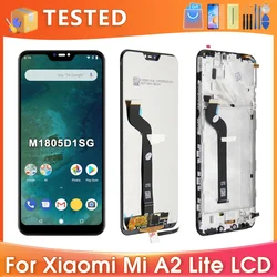 Pantalla LCD de 5,84 pulgadas para Xiaomi Mi A2 Lite, montaje de digitalizador con pantalla táctil, reemplazo para Redmi 6 Pro, M1805D1SG